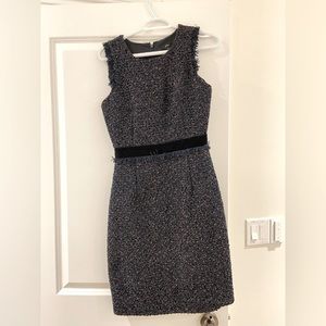 J crew navy tweed dress